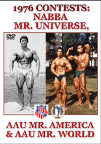 1976 CONTESTS NABBA MR UNIVERSE AAU MR AMERICA & AAU MR WORLD