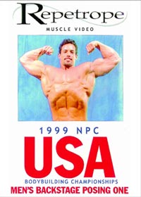 1999 NPC USA Championships: Men's Backstage Posing 1